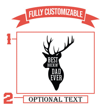 Best Buckin’ Dad Ever Personalized Tumbler Hunting Gift